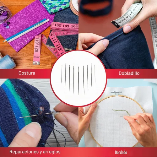 Vista 6 de Singer 25 agujas surtidas para coser en estuche, paquete de de 1