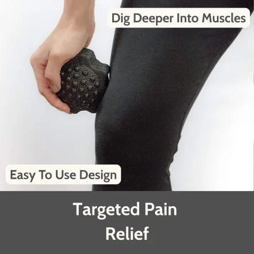 Vista 4 de Rollga Activador: la mejor bola de masaje para liberación miofascial, terapia de punto de activación, punto de acupuntura y yoga. Masaje de pies