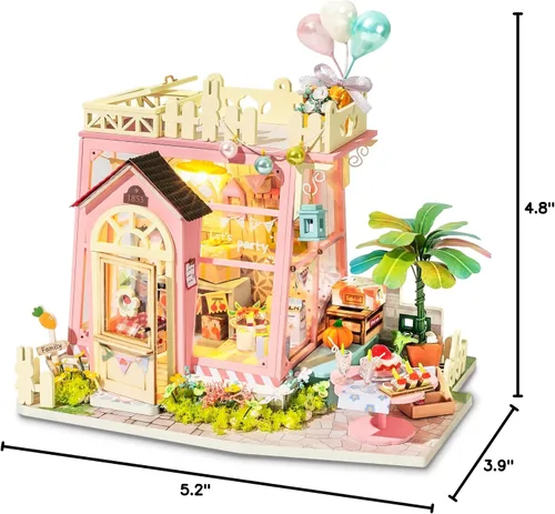 Vista 6 de Hands Craft Kit de casa en miniatura de bricolaje: tiempo de fiesta de vacaciones, kit completo de manualidades (DG153)
