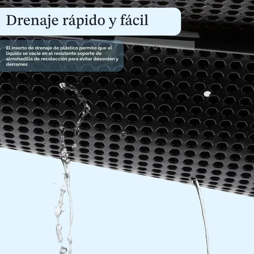 Vista 5 de Almohadilla de Césped Artificial para Orina de Cachorros para Perros y Mascotas Pequeñas - Almohadillas de Césped Reutilizables de 4 Capas de 16x20