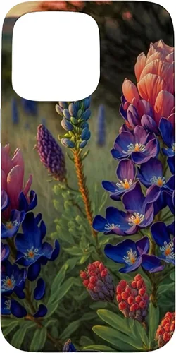 Vista 31 de Texas Rose Colored Bluebonnets Case for iPhone 17