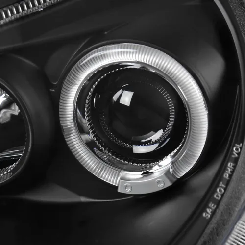 Vista 6 de Volkswagen Beetle luces frontales halógenas proyectoras., Negro