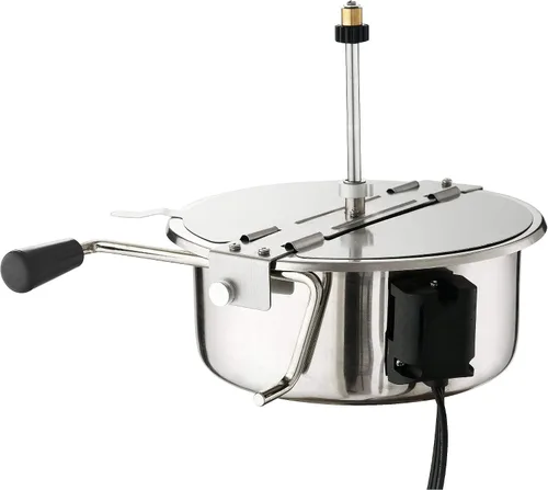 Vista 3 de MISC Máquina de encimera de palomitas de maíz-Acero inoxidable negro negro