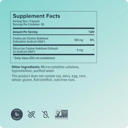 Vista 9 de Biosil Suplemento potenciador de colágeno - 30 cápsulas originales, paquete de 2 - Activador patentado ch-OSA para piel, cabello, uñas