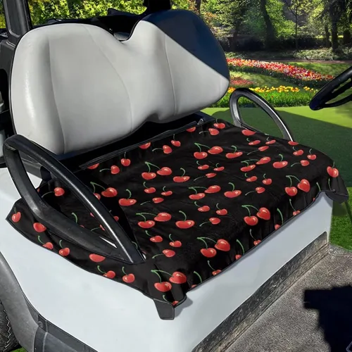 Vista 19 de Fundas universales para asiento de carrito de golf, suaves y cómodas, protección para todo tipo de clima, funda para carrito de golf para 2