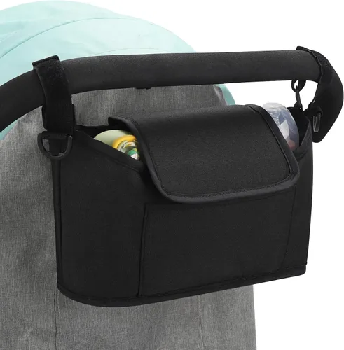 Vista 4 de Accmor Organizador universal para cochecito, organizador de bolsa de cochecito, organizador de cochecito, accesorios para Uppababy, Baby Jogger