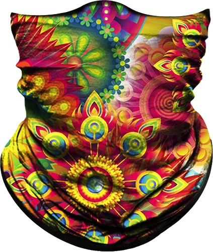 Vista 28 de Obacle Bandana sin costuras, máscara facial rave, para mujeres y hombres, para protección contra el polvo, el viento y el sol