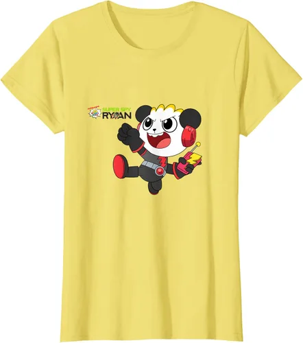 Vista 34 de Ryan's World Super Spy Combo Panda Camiseta, gris, S Asfalto