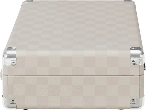 Vista 11 de Crosley CR8005F-AC Cruiser Plus - Tocadiscos vintage de 3 velocidades con Bluetooth, tipo maletín, reproductor de discos de vinilo, tablero