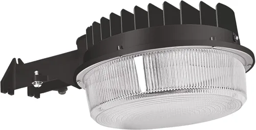 Vista 7 de Luz LED de granero, luz de patio al aire libre del atardecer al amanecer con fotocélula, ultra brillante 5000K luz diurna 7500lm, reemplazo de 500W