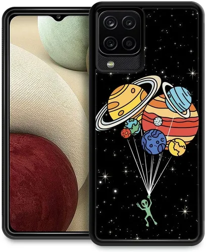 Vista 26 de Funda compatible con Samsung Galaxy Z Fold 2 5G, sistema solar de globo alienígena, diseño de patrón increíble, a prueba de golpes, antiarañazos