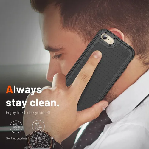 Vista 108 de Jeylly Funda para iPhone SE/Funda para iPhone 5S, Exterior de Plástico Duro que Absorbe Golpes + Interior de Silicona de Goma Defensor contra