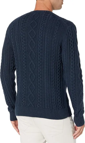 Vista 6 de Suéter de manga larga para hombre Tienda Essentials, 100% algodón, cuello redondo