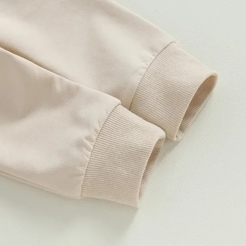 Vista 7 de YINGISFITM Conjunto de sudadera con estampado para bebé y niña, sudadera larga para otoño e invierno