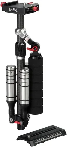 Vista 8 de Fotodiox Estabilizador de cardán de fibra de carbono profesional para cámaras DSLR, MILC y GoPro, sistema estabilizador de video portátil y soporte