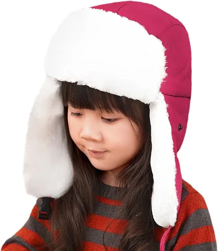 Vista 2 de Starsouce Sombrero de invierno para niños Ushanka con solapa para orejas con cubierta de forro polar térmico