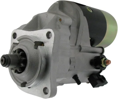 Vista 2 de EPartsGlobal Motor de arranque de maquinaria pesada de metal de 12V para 414E, 416B, 416C, 416D, 416E, 420D, 420E