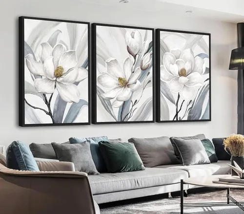 Vista 10 de ASDCEUTICALS Lienzo grande para pared, cuadros abstractos marrones para sala de estar, decoración de pared retro estética, pinturas rústicas, obras