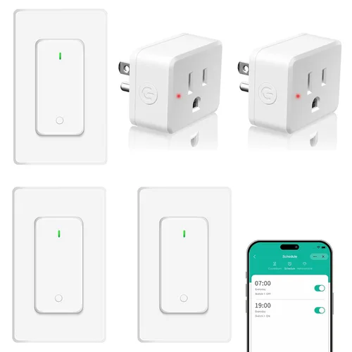 Vista 127 de NineLeaf - Enchufe de salida de control remoto, interruptor de luz de encendido y apagado inalámbrico desmontable 500FT Light Plug Decorator