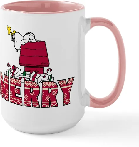 Vista 90 de CafePress SNOOPY Joe Cool - Taza de café de cerámica (15.0 fl oz)