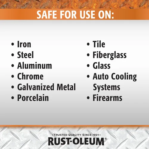 Vista 9 de Rust-Oleum Eliminador de óxido para remojar y bañar; removedor de corrosión resistente para herramientas metálicas, automóviles, bicicletas