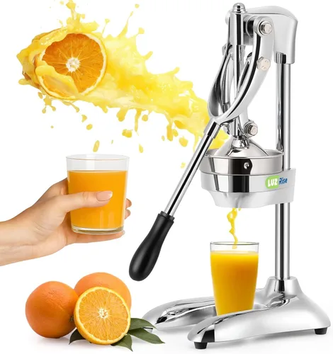 Vista 3 de Exprimidor de cítricos de hierro fundido extra grande Prensa manual de alta resistencia con mango ergonómico Exprimidor de encimera de grado