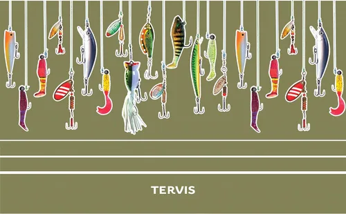 Vista 2 de Tervis Traveler Fishing Lures - Vaso aislado de triple pared con aislamiento mantiene las bebidas frías y calientes, 20 onzas, acero inoxidable