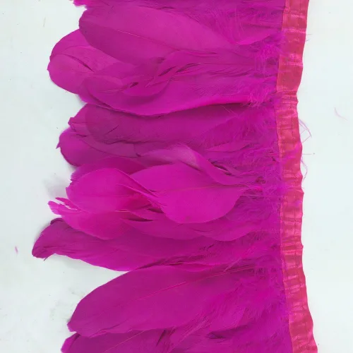 Vista 2 de Sowder Fushia Duck Goose - Flecos de plumas de ganso (2 yardas)