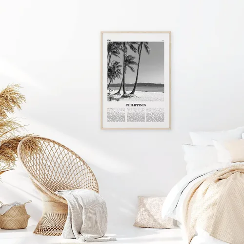 Vista 2 de Impresión de Filipinas en blanco y negro, arte de pared de Filipinas, póster de Filipinas, foto de Filipinas, decoración de pared de Filipinas, mapa