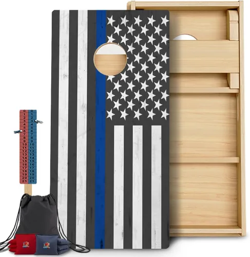 Vista 51 de CornholeGamesUSA Pro - Juego de tablas de Cornhole Fabricado en Estados Unidos Abedul báltico 3/4 Sin rebote Patas triples gruesas Dos 1
