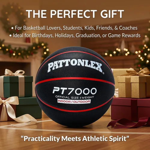 Vista 7 de Basketball Ball – Official Size– Composite Leather Indoor/Outdoor Basketball for Men, Women & Girls, with Pump