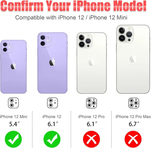 Vista 5 de AGVEE 3+3 6 Pack para iPhone 12 & Mini & Pro Funda protectora de lente de cámara Anillo de metal con gemas individuales de diamantes brillantes