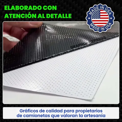 Vista 5 de GRAPHIX EXPRESS Calcomanía de la bandera estadounidense, adhesivo de vinilo patriótico rojo, blanco y azul para ventana trasera de camión, diseño