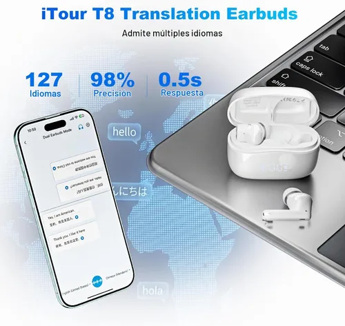 Vista 4 de Auriculares Traductor T8, traducción en tiempo real para llamadas