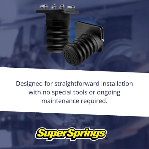 Vista 4 de SuperSprings SSR-307-47 SumoSprings Trasero para Dodge RAM 1500, negro