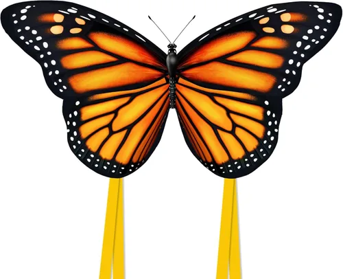 Vista 9 de Mariposa enorme cometa para niños y adultos, cuerda de una sola línea con cola fácil de volar para viajes a la playa, parque, juegos y actividades