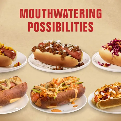 Vista 6 de Hebrew National All Natural (1) Franks de carne sin curar, perros calientes, 10.3 onzas, paquete de 6