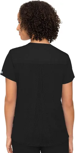 Vista 2 de Med Couture Touch - Camiseta de punto con cuello en V para mujer