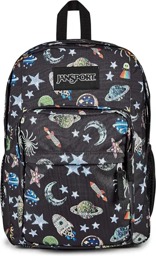 Vista 11 de JanSport Mochila Big Plans, Afflicted Black/Charcoal/Dk Grey, Grandes Planes