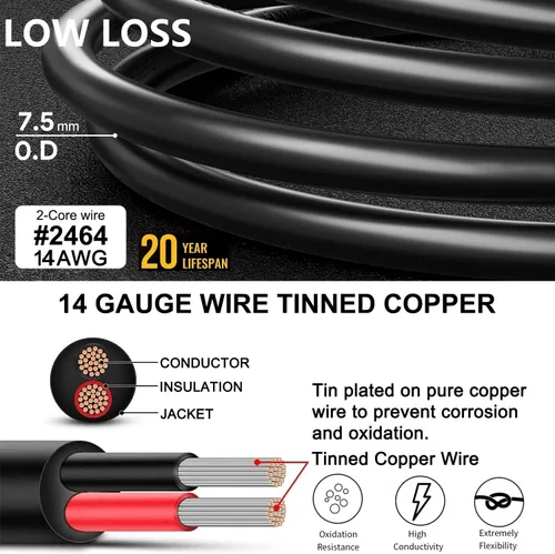 Vista 4 de Cable de extensión solar de 30 pies 14AWG DC7909 para Jackery/Anker/BLUETTI/EBL/GRECEL/Westinghouse y muchos otros generadores solares de central