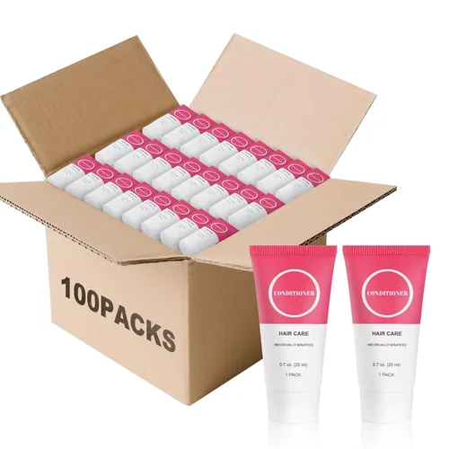 Vista 10 de Acondicionador de tamaño de viaje a granel envuelto individualmente, mini muestra de cabello, acondicionador de prueba para hombres y mujeres