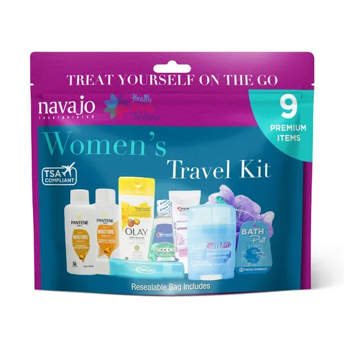 Vista 3 de Handy Solutions Kit de viaje resellable para mujer de 9 piezas