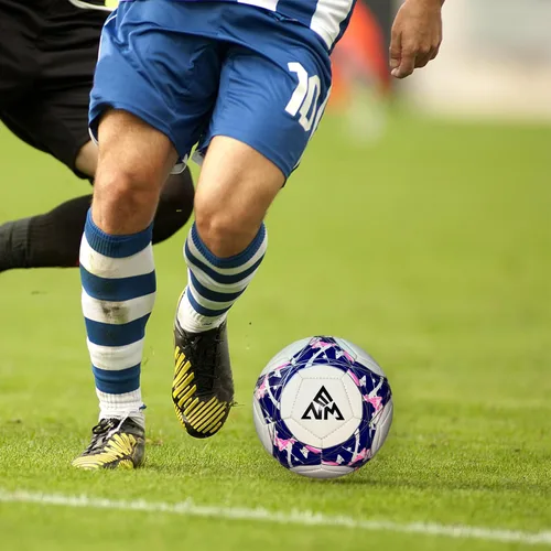 Vista 6 de Balón de fútbol que brilla en la oscuridad tamaño 5, pelota de fútbol iluminada para juegos de día y noche, regalos de entrenamiento para interiores