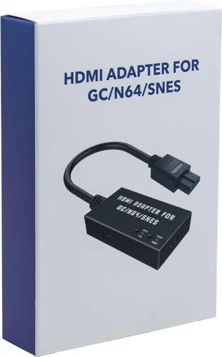 Vista 9 de Mcbazel Adaptador HDMI para GamecubeN64SNES, convertidor HDMI compatible con conversión 43169 y resolución de conmutación 480p720p para GamecubeSNES