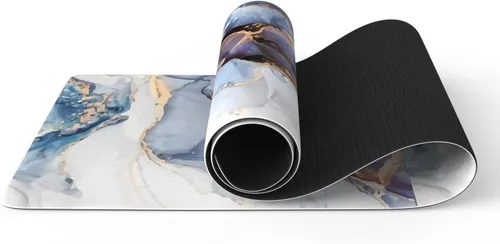 Vista 10 de FOLAI Esterilla de yoga extra gruesa de 6 mm - Esterilla de ejercicios antideslizante para HIIT, pilates y entrenamientos en casa con correa