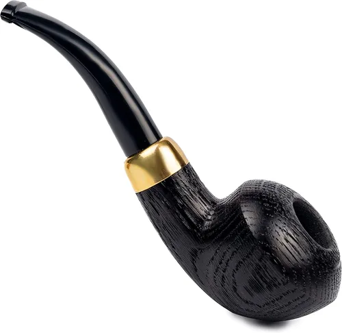 Vista 2 de Dr. Watson - Pipa de tabaco, forma clásica de ukelele, se adapta a filtro de 0.354 in, viene con bolsa, en caja (rusticado)