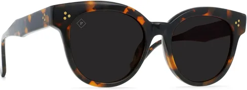 Vista 2 de RAEN Gafas de sol Nikol para mujer, gafas de sol modernas con protección UV, talla 2.047in, Nero Tortoise Dark Smoke