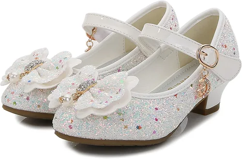 Vista 4 de Cadidi Dinos Zapatos de vestir para niñas, zapatos de fiesta de boda, zapatos de tacón Mary Jane Princesa (bebéniño pequeñoniño grande)