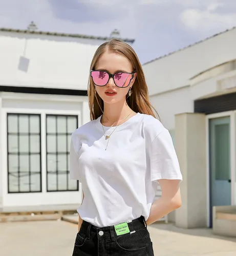 Vista 6 de FEISEDY Oversized Polarized Fit Over Sunglasses Trendy Cat Eye Wear Over Eyewear Glasses UV400 Protection B2922