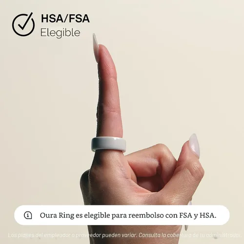 Vista 8 de Oura Anillo 4 Cerámica - Nube - Talla 4 - Confirma tu talla antes de realizar la compra